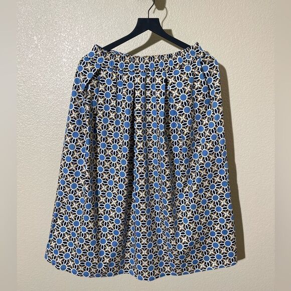 Dresses & Skirts - Hildegard Elegant Blue and White Patterned Skirt